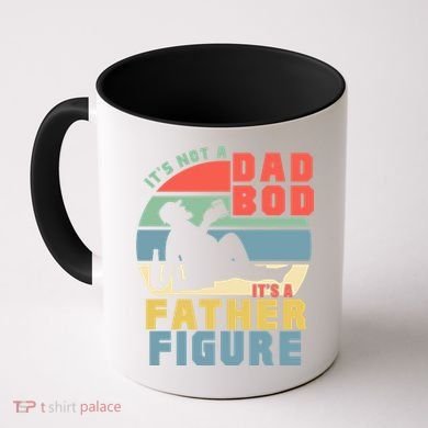 Funny Retro Vintage Its Not A Dad Bod Its A Father Figure Gift Coffee Mug