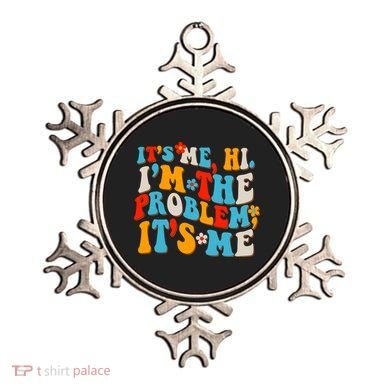 Funny Retro Vintage It's Me Hi I'm The Problem It's Me Ornament