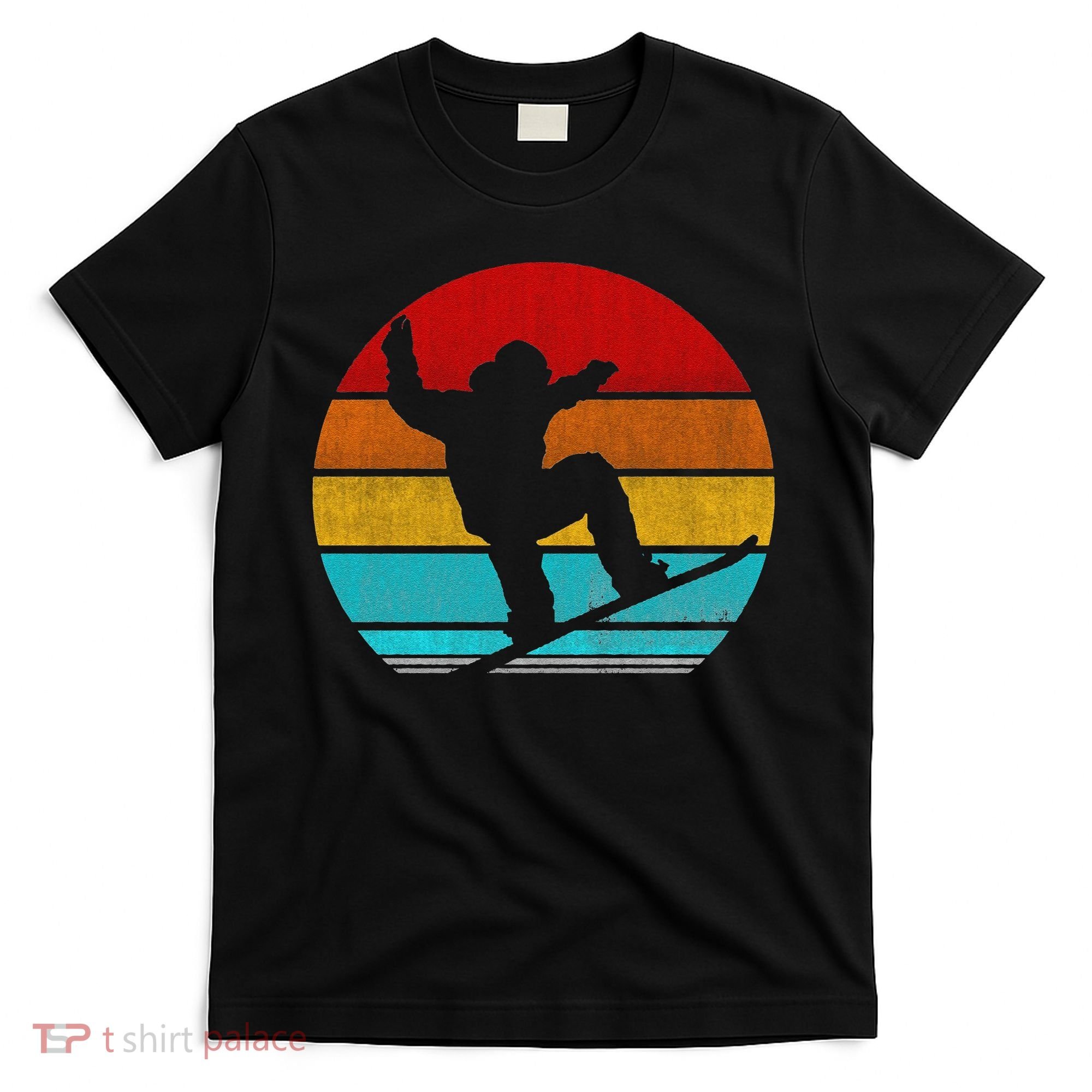 Funny Retro Vintage Snowboarding T-Shirt