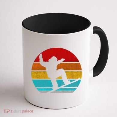 Funny Retro Vintage Snowboarding Coffee Mug back