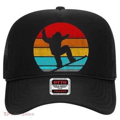 Funny Retro Vintage Snowboarding Hat