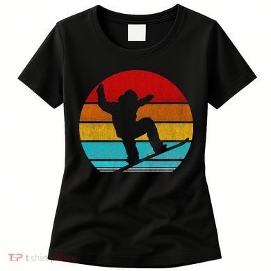 Funny Retro Vintage Snowboarding Women's T-Shirt