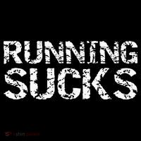 Funny Run Workout Gift For Runners Running Sucks Long Sleeve Shirt thumb 2