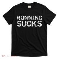 Funny Run Workout Gift For Runners Running Sucks T-Shirt thumb 0