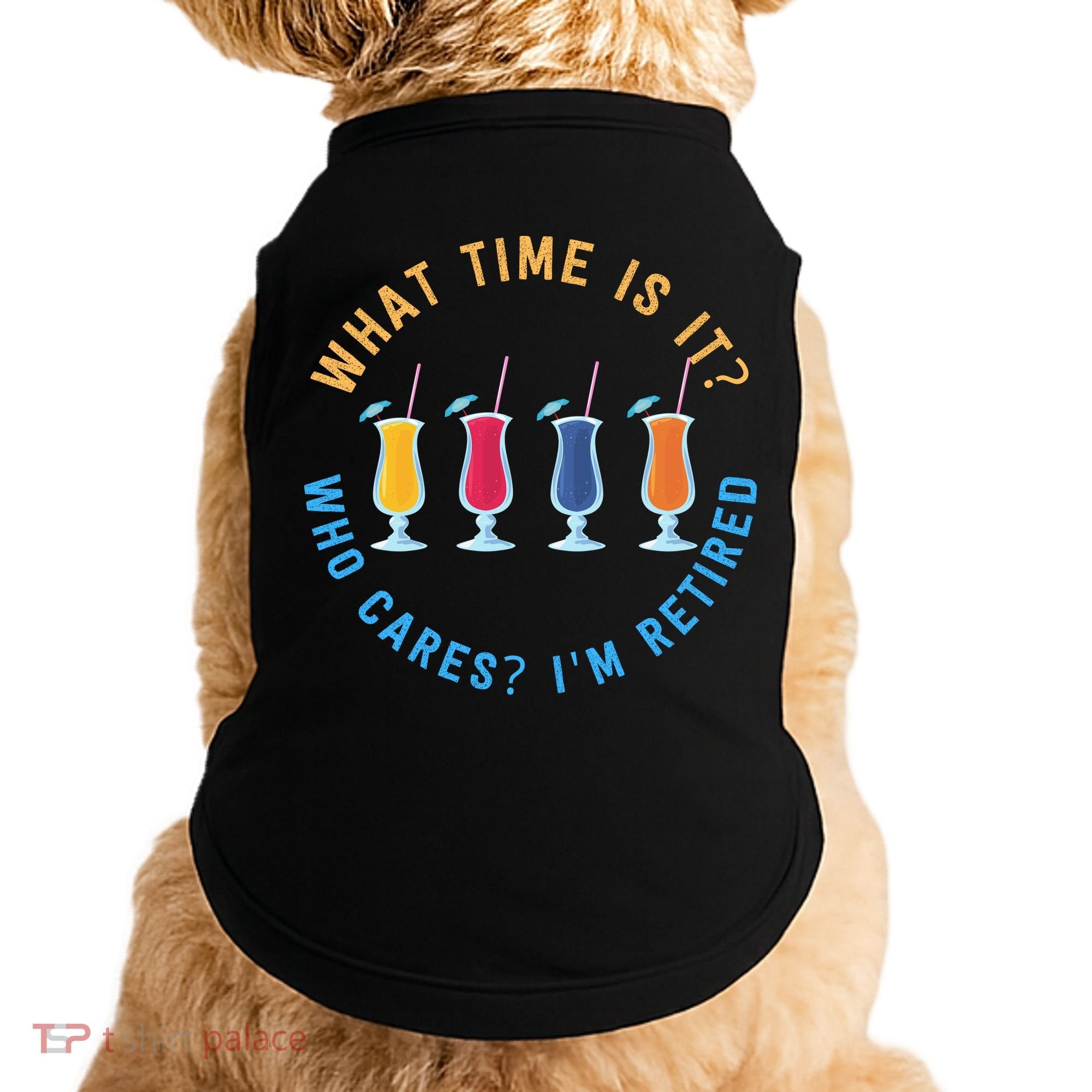 Funny Retirement Who Cares? I'm Retired Gift Doggie Tank