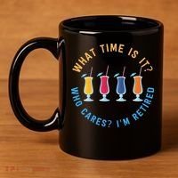Funny Retirement Who Cares? I'm Retired Gift 11oz C Handle Ceramic Mug thumb 4