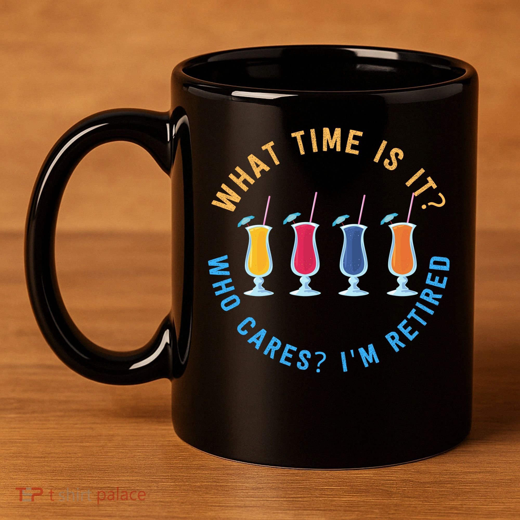 Funny Retirement Who Cares? I'm Retired Gift 11oz C Handle Ceramic Mug