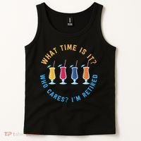 Funny Retirement Who Cares? I'm Retired Gift Tank Top thumb 2