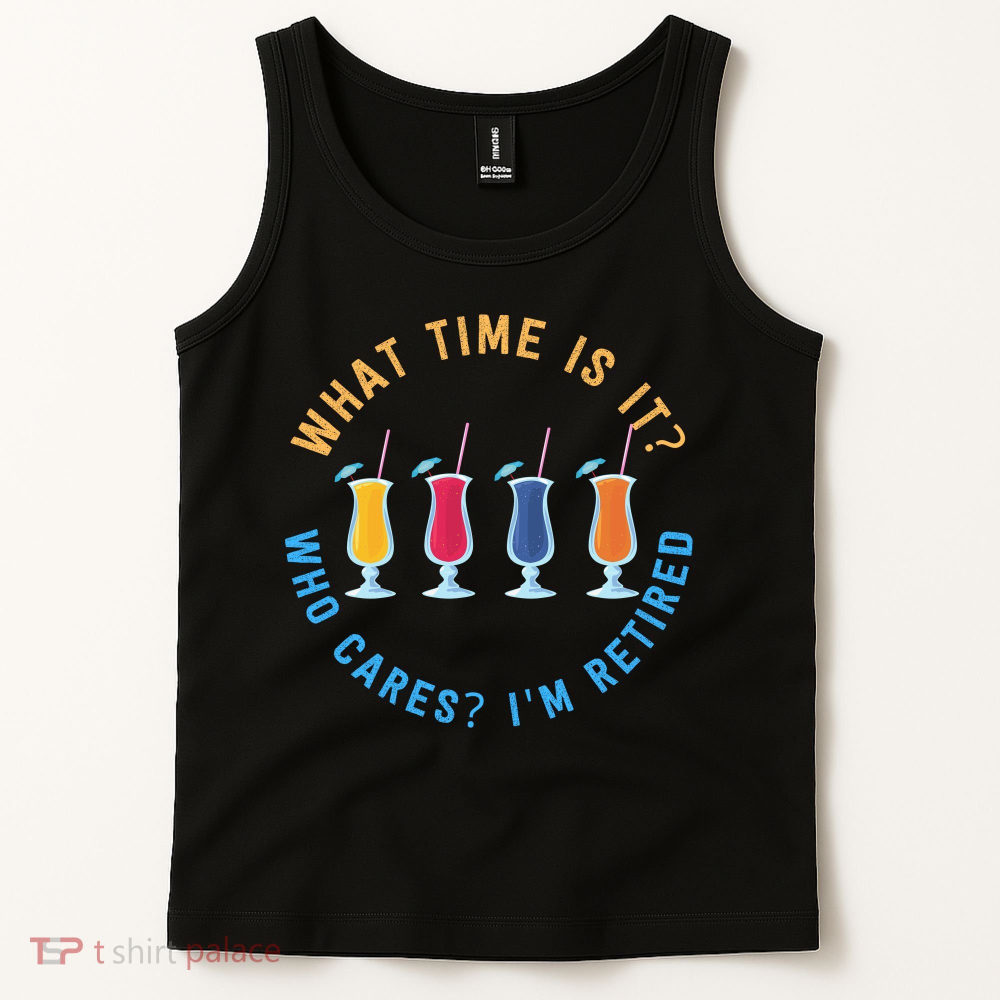 Funny Retirement Who Cares? I'm Retired Gift Tank Top