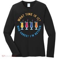 Funny Retirement Who Cares? I'm Retired Gift Women's Long Sleeve Shirt thumb 0