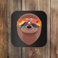 Funny Retro Wilderness Sloth Coaster thumb 0