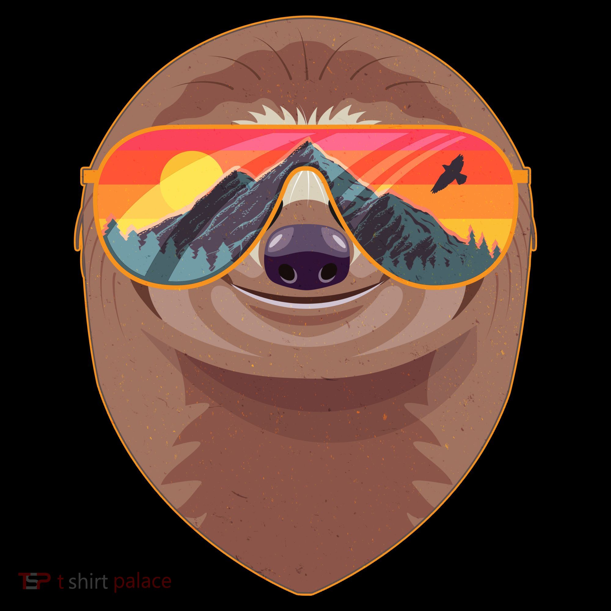 Funny Retro Wilderness Sloth Coaster