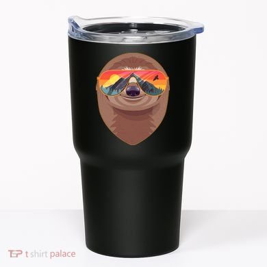 Funny Retro Wilderness Sloth Tumbler