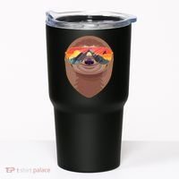 Funny Retro Wilderness Sloth Tumbler thumb 0