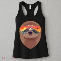 Funny Retro Wilderness Sloth Women's Tank Top thumb 3