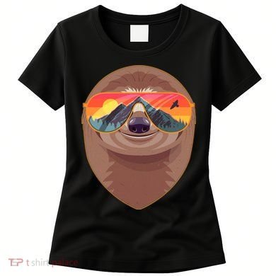 Funny Retro Wilderness Sloth Women's T-Shirt