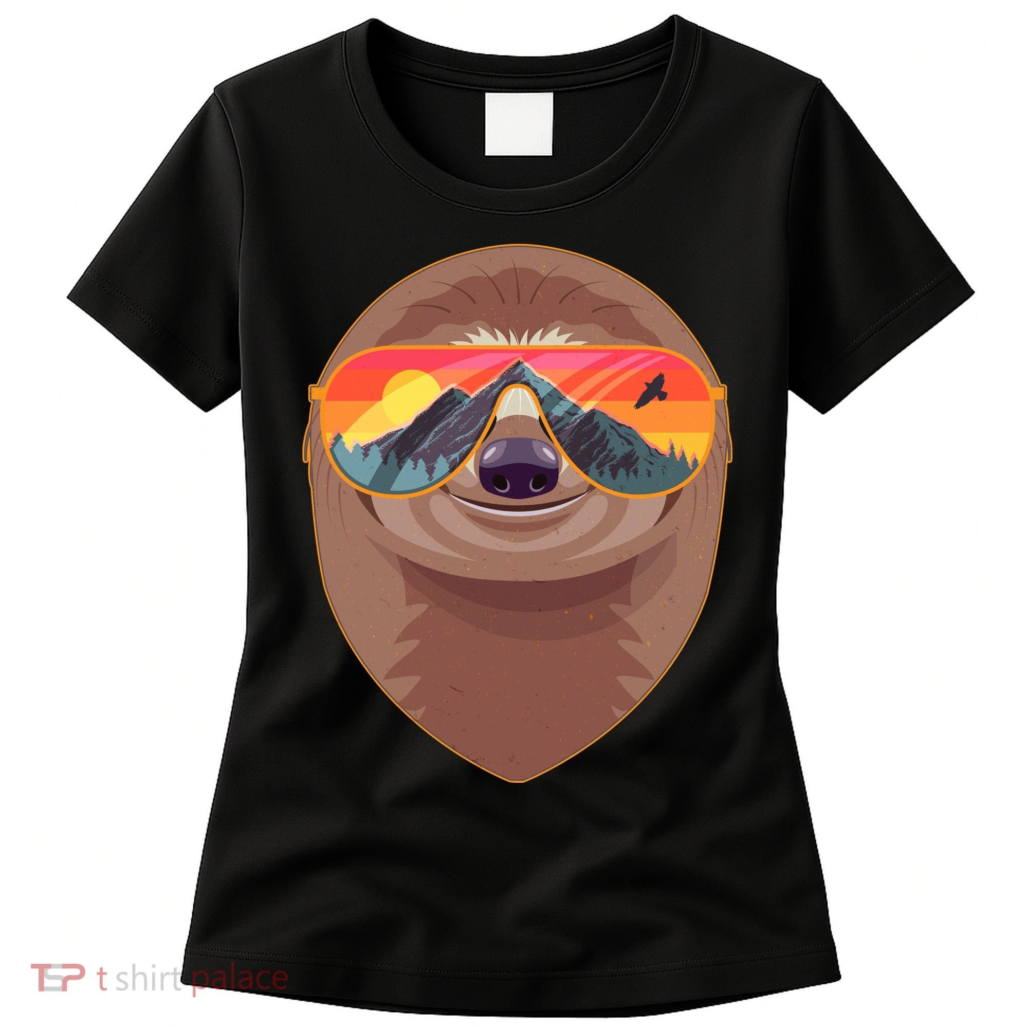 Funny Retro Wilderness Sloth Women's T-Shirt