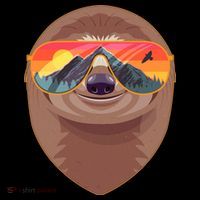 Funny Retro Wilderness Sloth Women's T-Shirt thumb 6