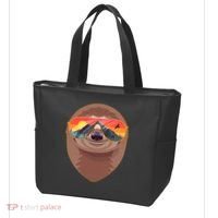 Funny Retro Wilderness Sloth Tote Bag thumb 3