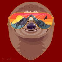 Funny Retro Wilderness Sloth Hoodie thumb 7