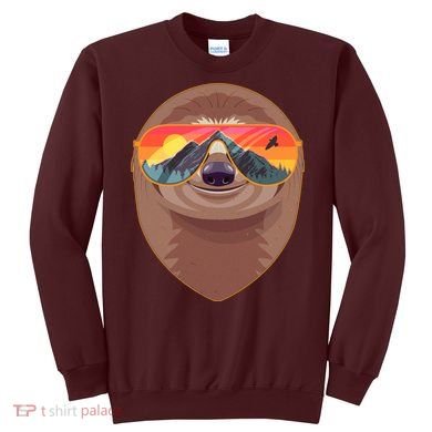 Funny Retro Wilderness Sloth Sweatshirt
