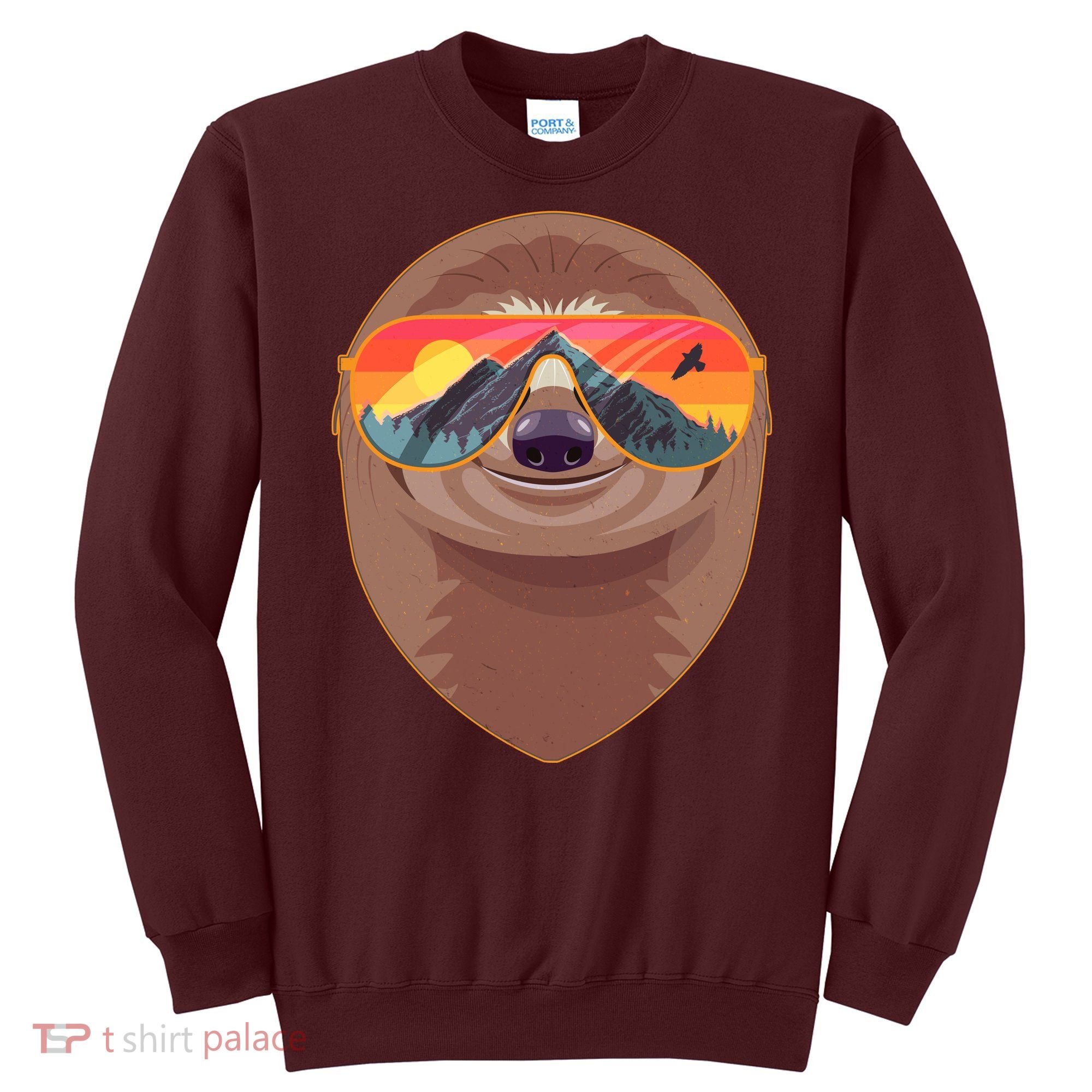 Funny Retro Wilderness Sloth Sweatshirt