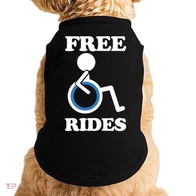 Free Rides Wheelchair Gift Doggie Tank