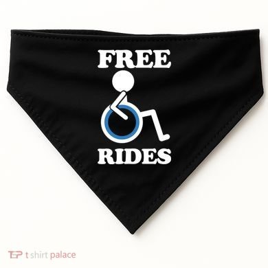 Free Rides Wheelchair Gift USA-Made Doggie Bandana