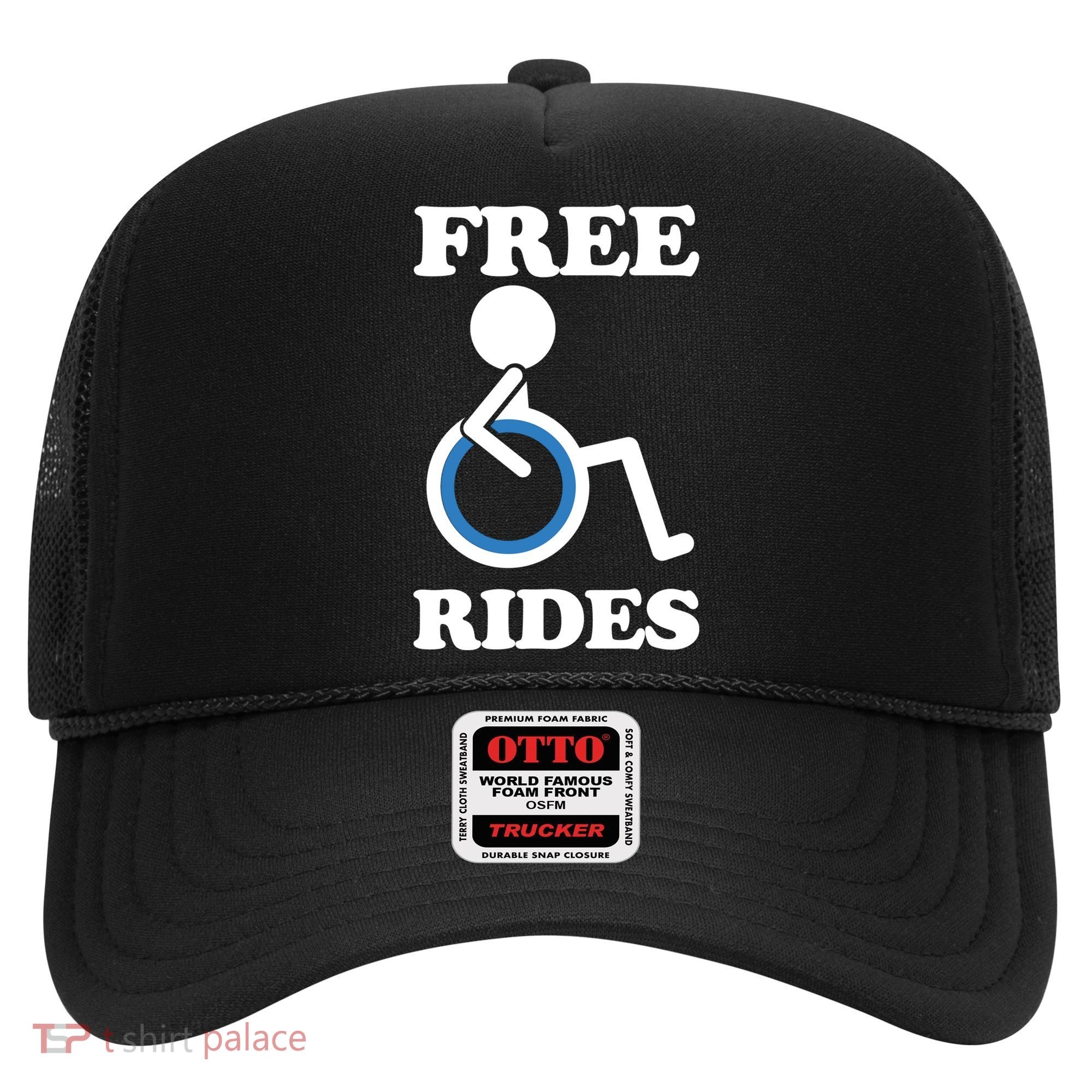 Free Rides Wheelchair Gift Hat