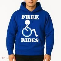 Free Rides Wheelchair Gift Hoodie thumb 2