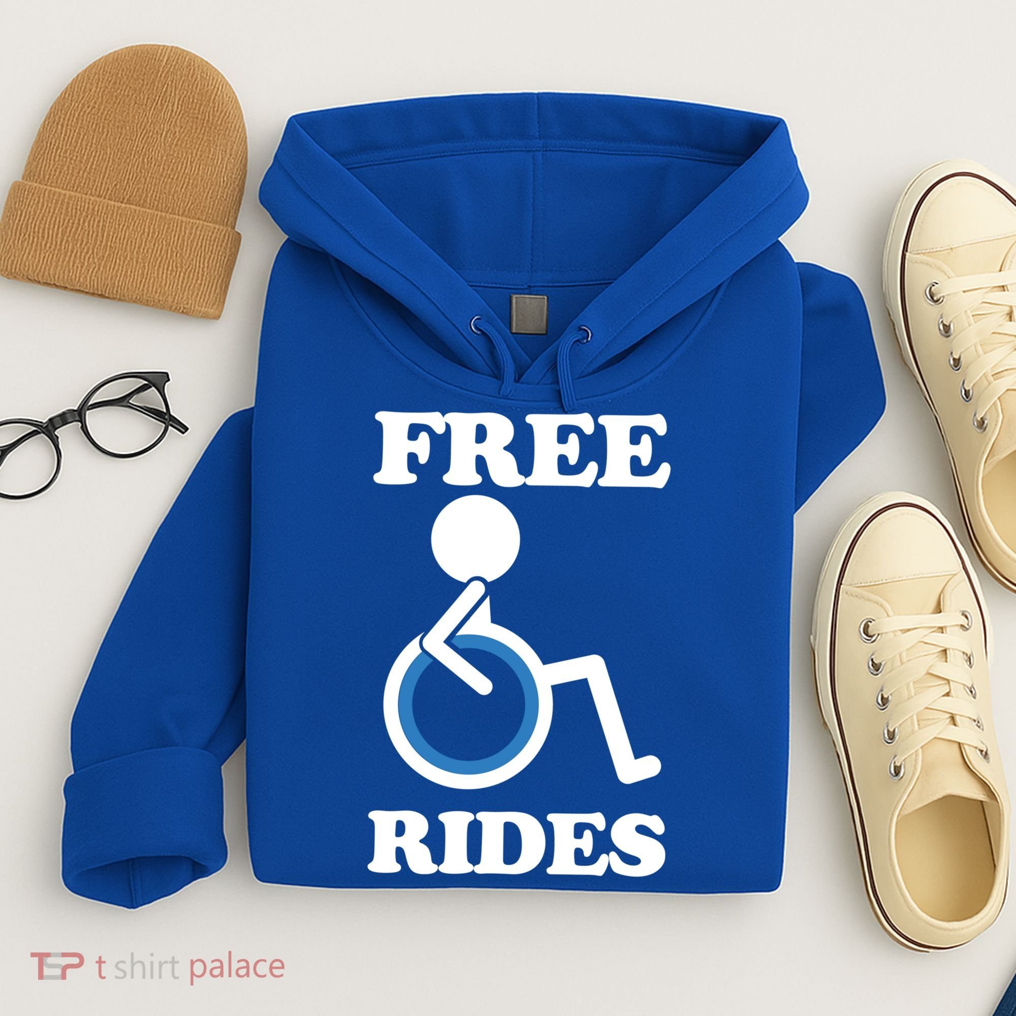 Free Rides Wheelchair Gift Hoodie