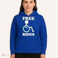 Free Rides Wheelchair Gift Hoodie thumb 5