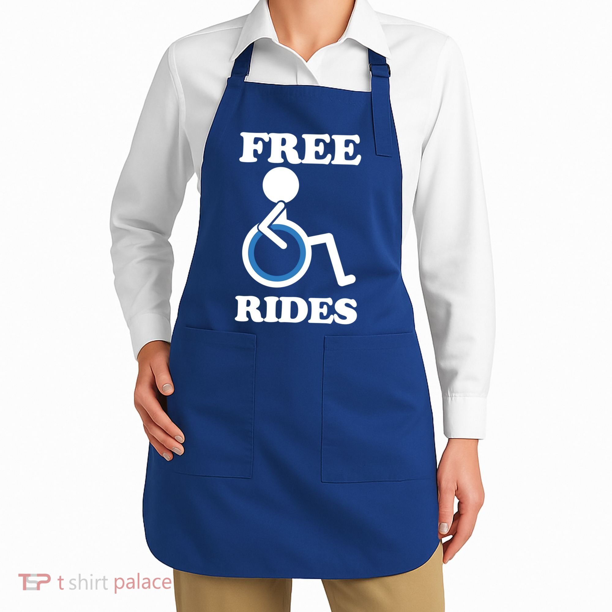 Free Rides Wheelchair Gift Apron
