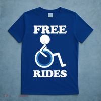 Free Rides Wheelchair Gift T-Shirt thumb 5