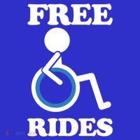 Free Rides Wheelchair Gift T-Shirt thumb 7