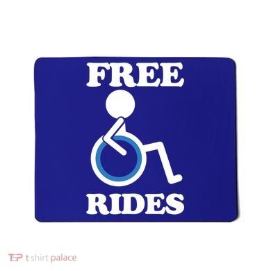 Free Rides Wheelchair Gift Mousepad