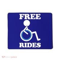 Free Rides Wheelchair Gift Mousepad thumb 0