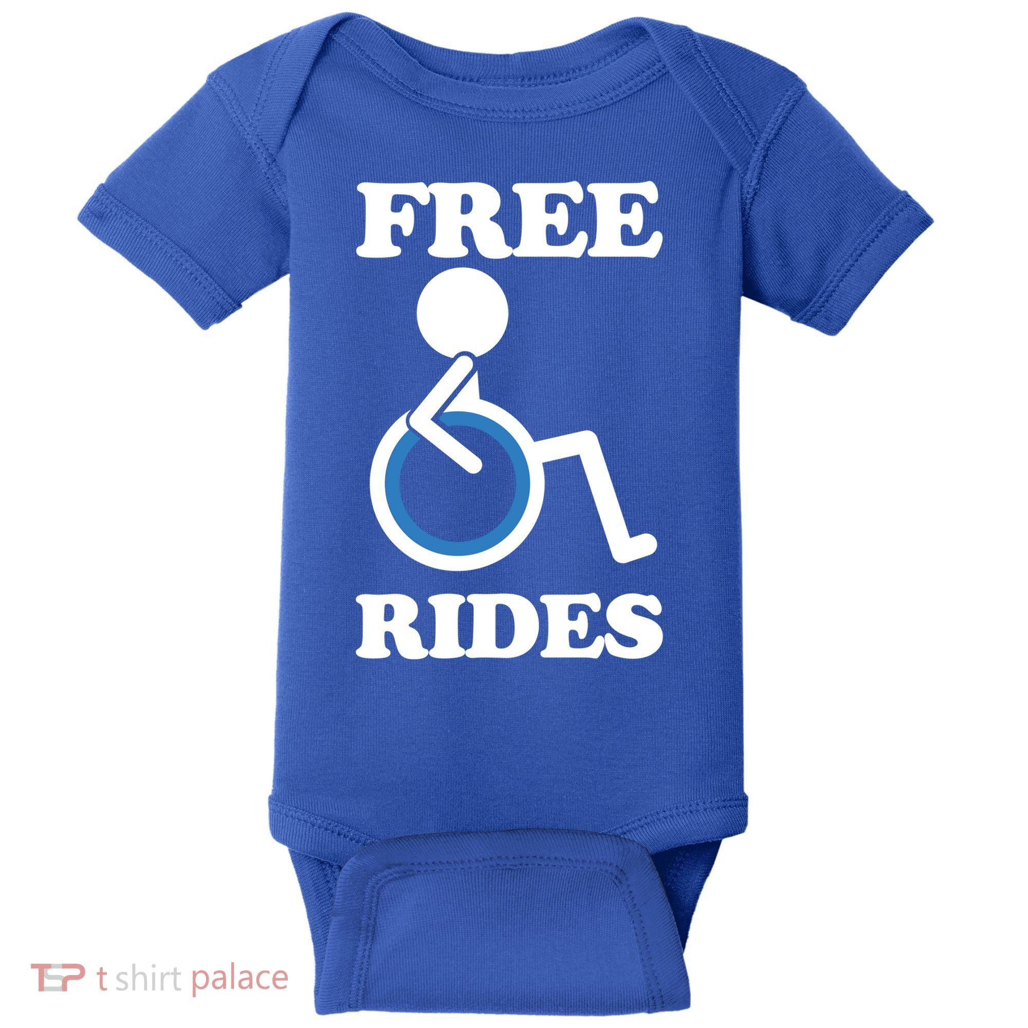 Free Rides Wheelchair Gift Baby Bodysuit