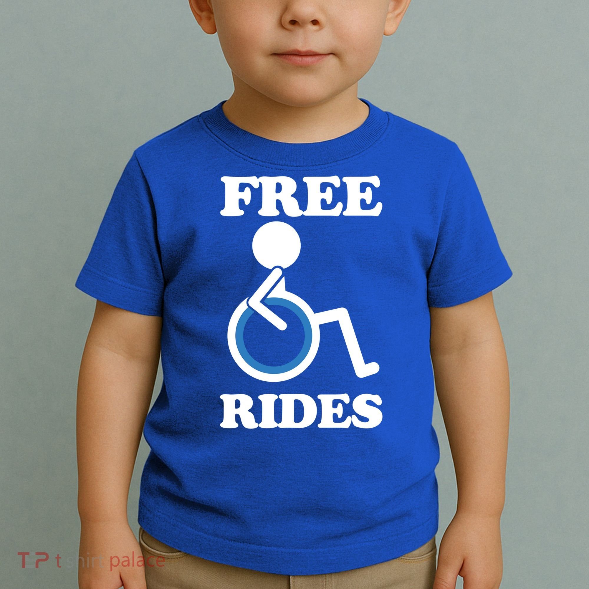 Free Rides Wheelchair Gift Toddler T-Shirt