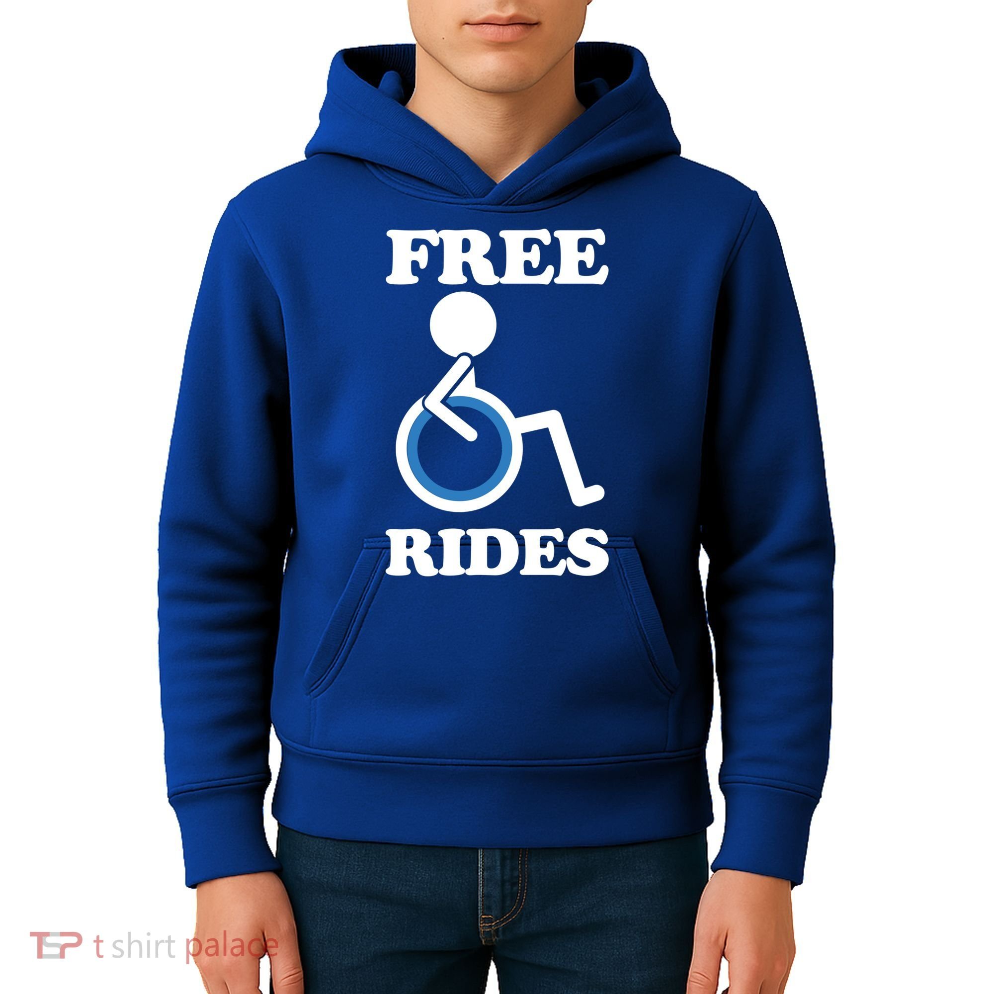Free Rides Wheelchair Gift Kids Hoodie