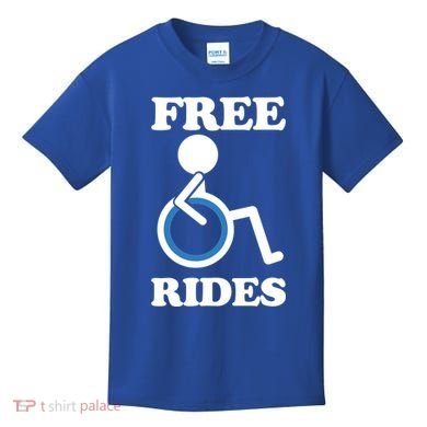Free Rides Wheelchair Gift Kids T-Shirt