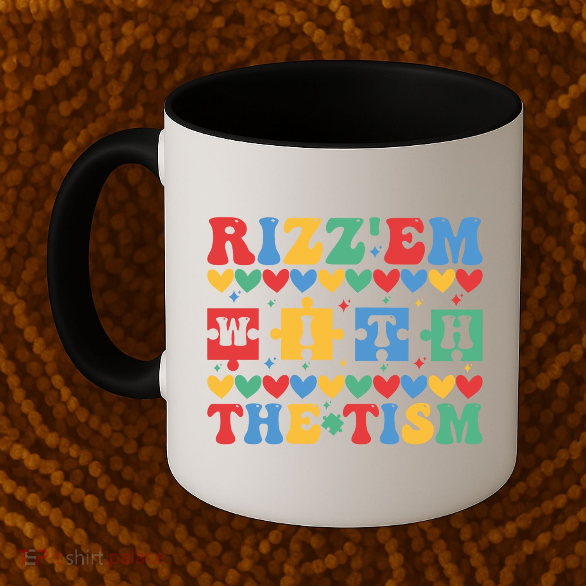 Funny RizzEm With The Tism Autism Awareness Outfit Gift Coffee Mug