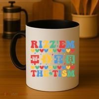 Funny RizzEm With The Tism Autism Awareness Outfit Gift Coffee Mug thumb 4