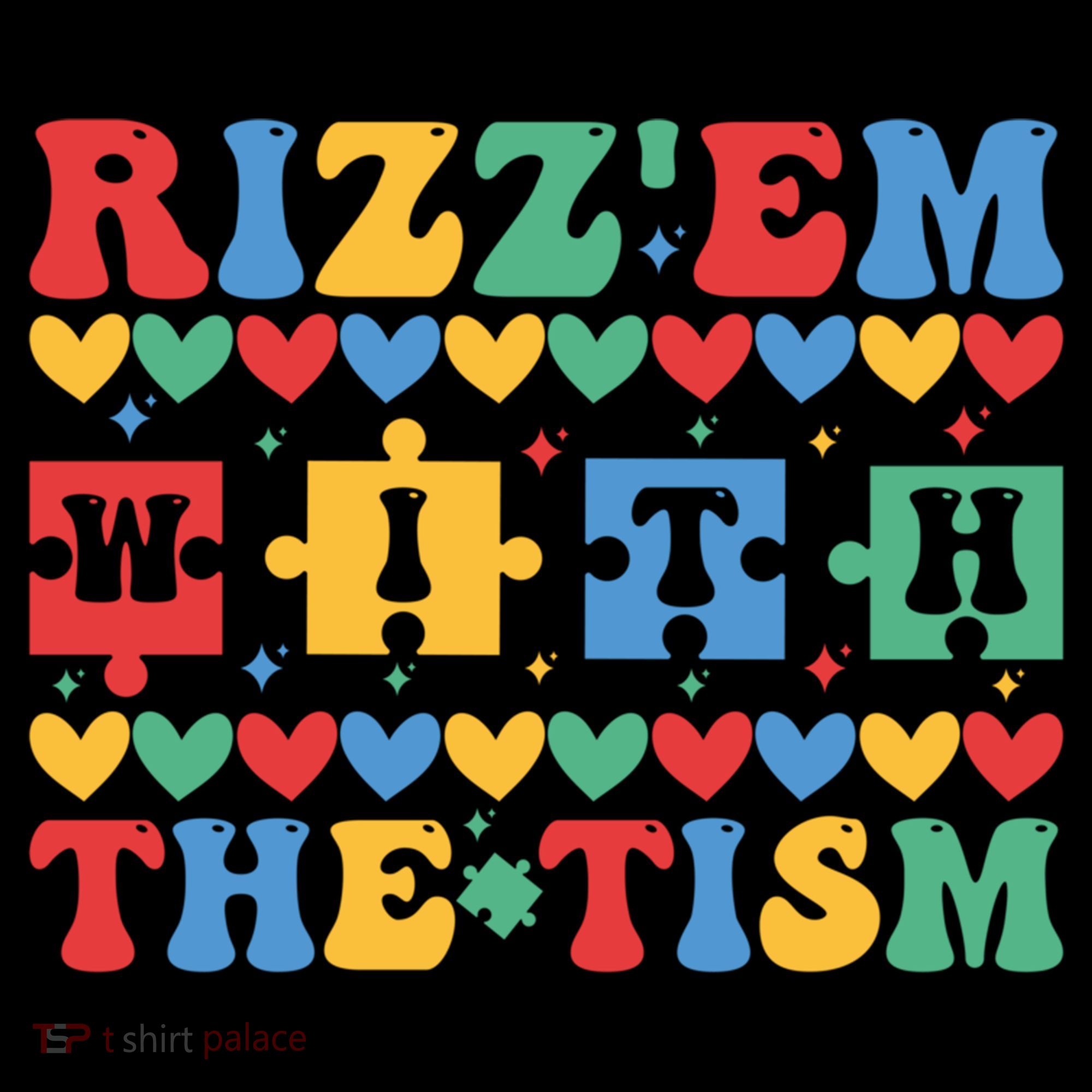 Funny RizzEm With The Tism Autism Awareness Outfit Gift Coffee Mug
