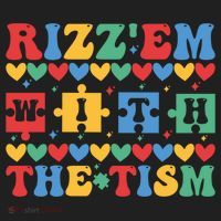Funny RizzEm With The Tism Autism Awareness Outfit Gift Beanie thumb 2