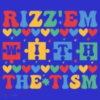 Funny RizzEm With The Tism Autism Awareness Outfit Gift Baby Bodysuit thumb 2