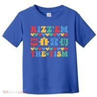 Funny RizzEm With The Tism Autism Awareness Outfit Gift Toddler T-Shirt thumb 0