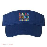 Funny RizzEm With The Tism Autism Awareness Outfit Gift Visor thumb 0