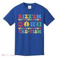 Funny RizzEm With The Tism Autism Awareness Outfit Gift Kids T-Shirt thumb 0