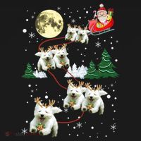 Funny Reindeer Westie Xmas Christmas Dog Lovers Gift Women's Hoodie thumb 2